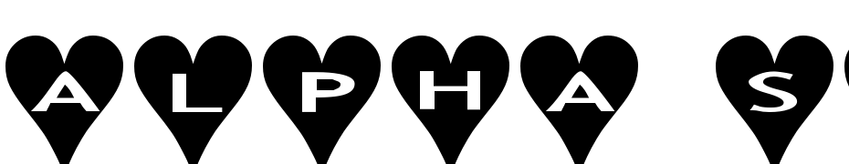 Alpha Shapes Hearts Font Download Free